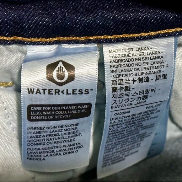 119 LEVI’S | NWT Straight Ankle Blue Jeans High Rise Distressed Dark Wash(31x27) - Picture 11 of 14